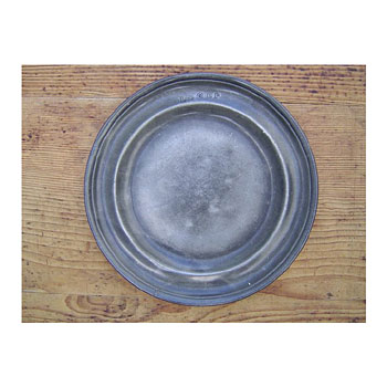 Plate,Antique pewter
