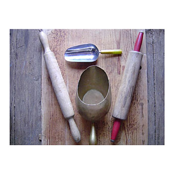 Scoops,rolling pins