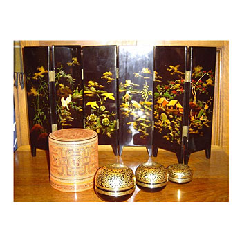 boxes,burmese(gold leaf)