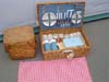Picnic baskets+cloth