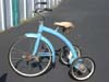 tricycle, blue